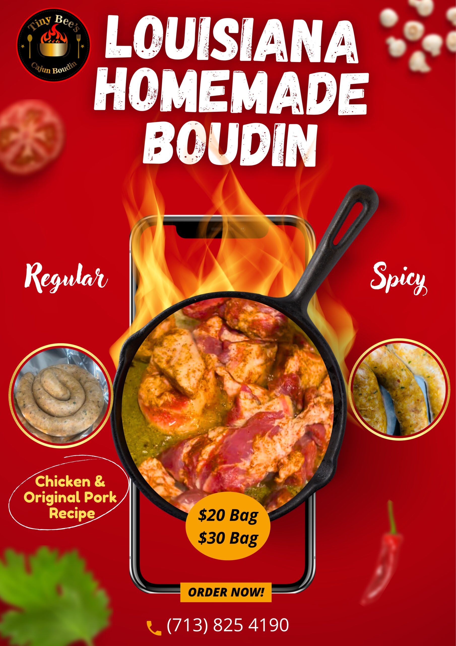 red food menu poster 20250912 162136 0000